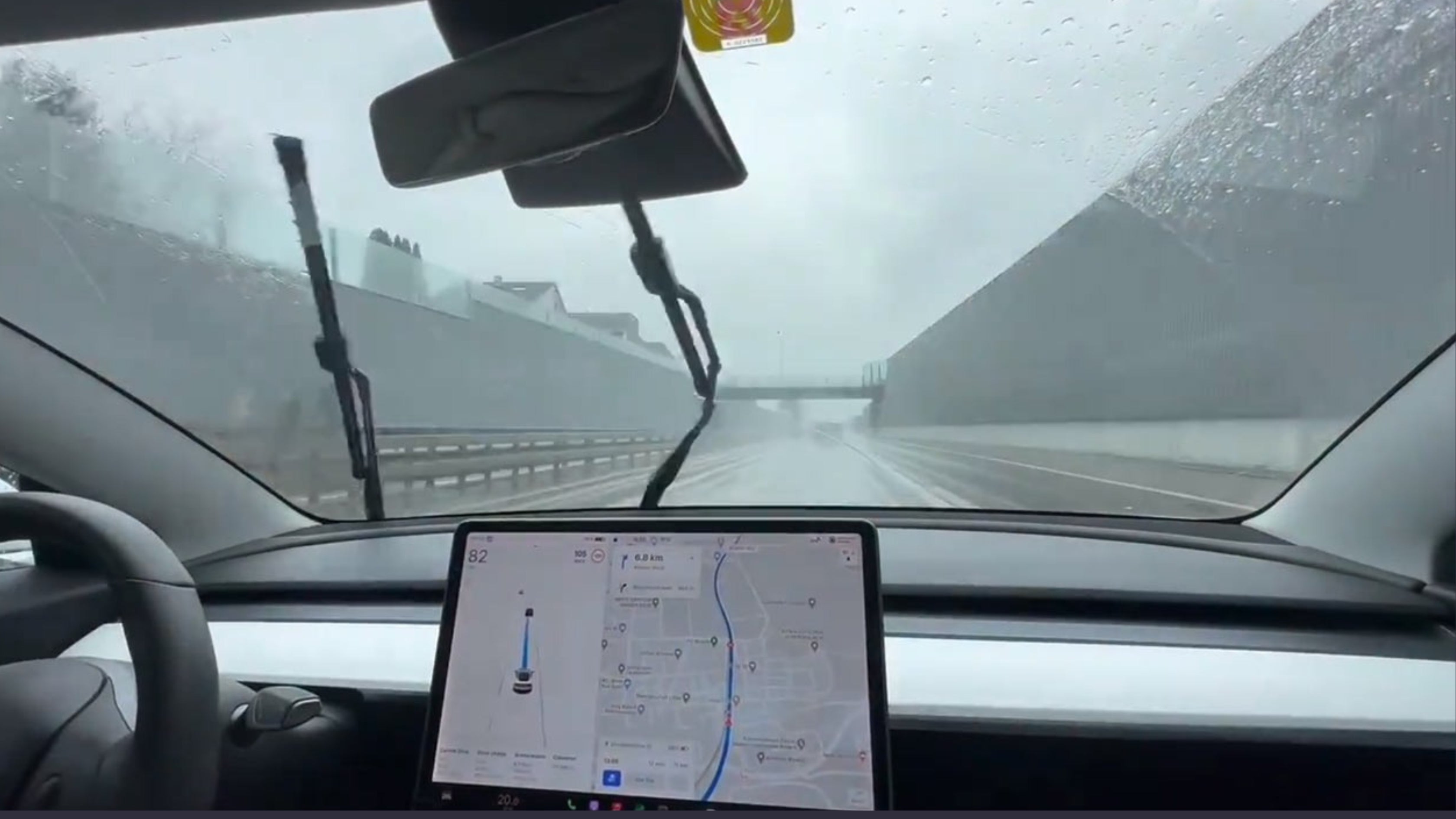 Problems With Tesla's Windshield Wipers Not Working Effectively In