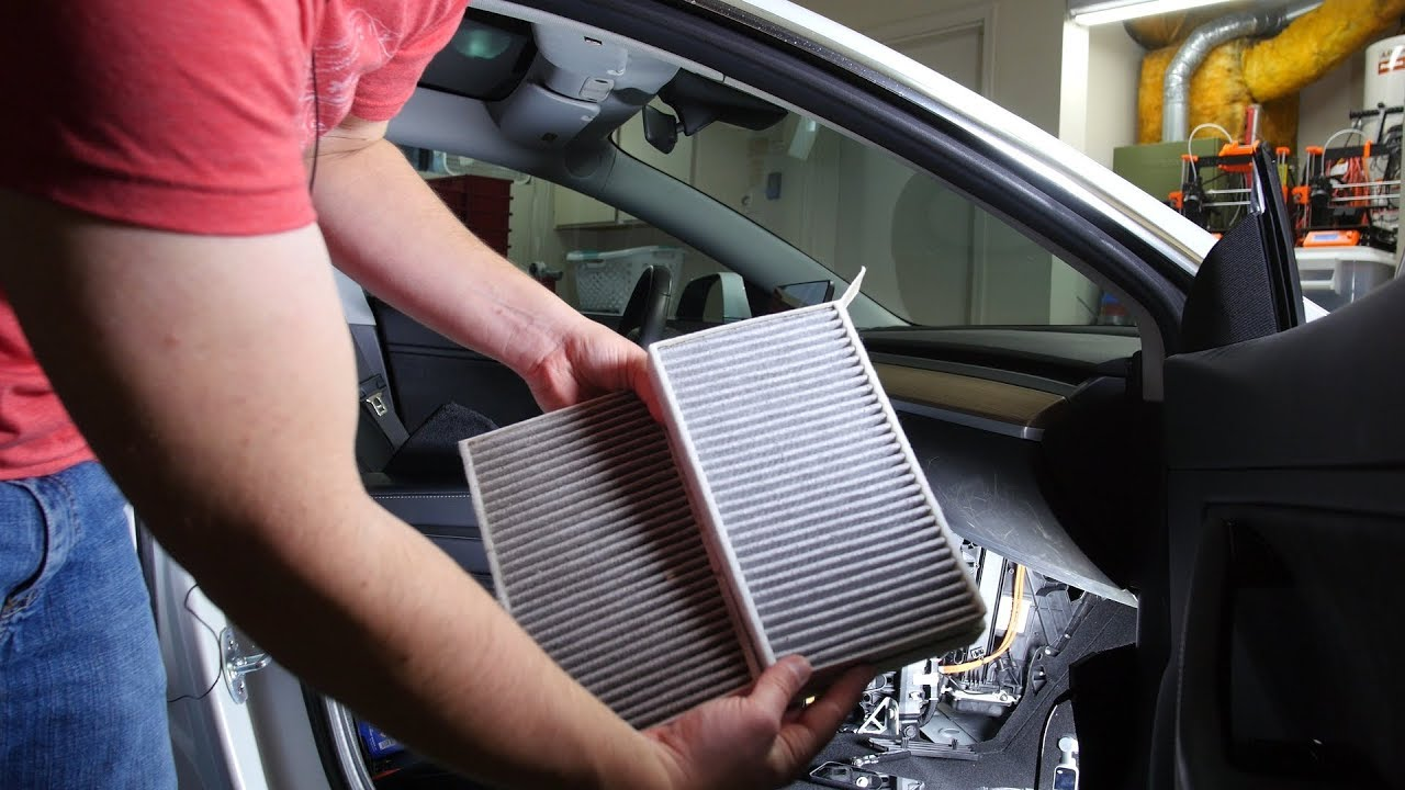 How to change the Cabin Filter on Tesla Model 3 ✓ 