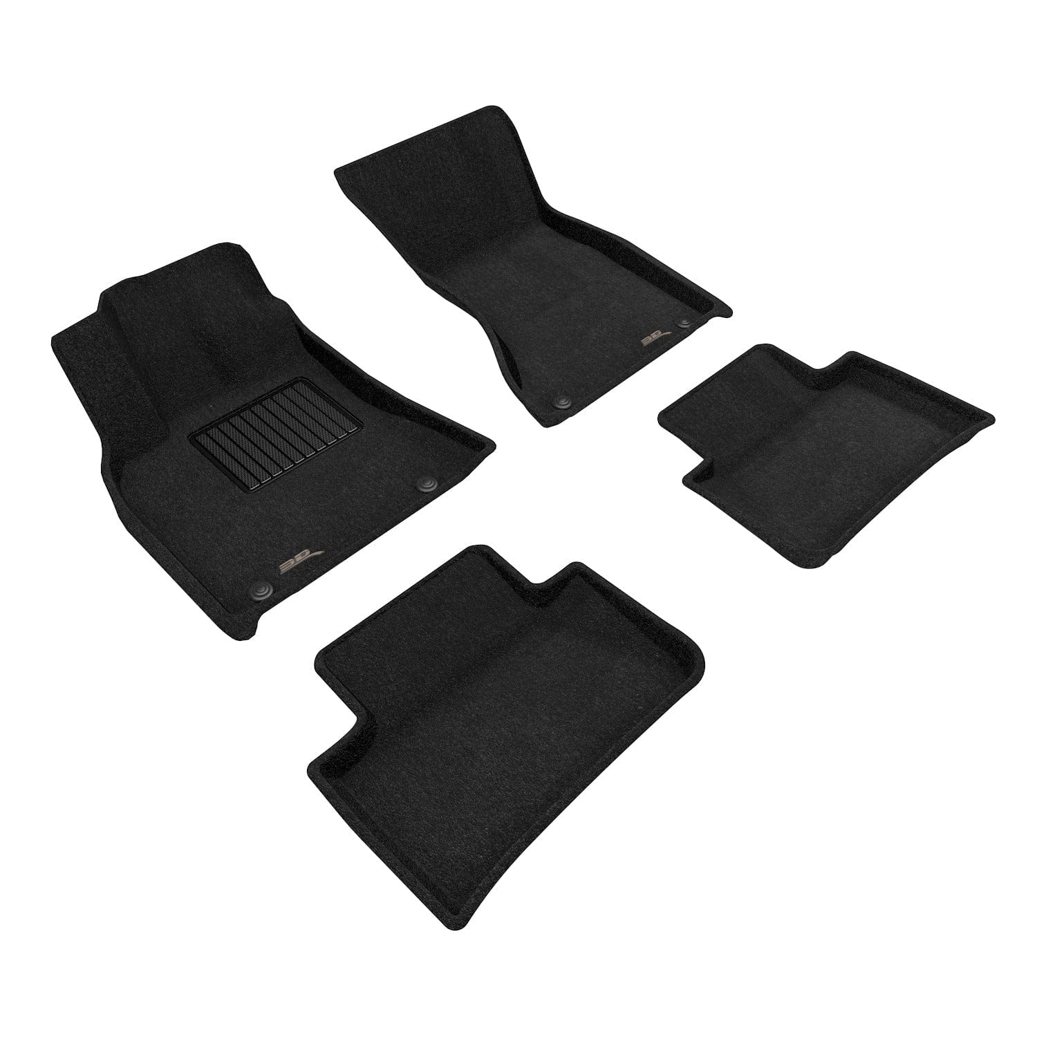 ToughPRO Custom Fit Floor Mats For Porsche Macan 2015-2025 – Heavy Duty All-Weather Rubber (Black, Full Set)