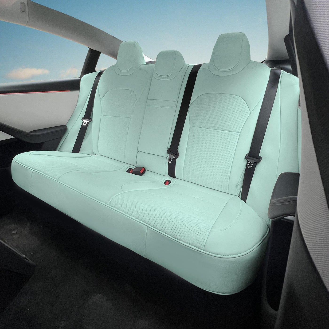 Premium Vegan Leather Seat Covers For Tesla Model 3 2023-2024 Highland - PimpMyEV