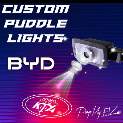 Custom LED Courtesy Door Projector Puddle Lights for BYD - PimpMyEV