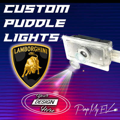 Custom LED Courtesy Door Projector Puddle Lights for Lamborghini - PimpMyEV