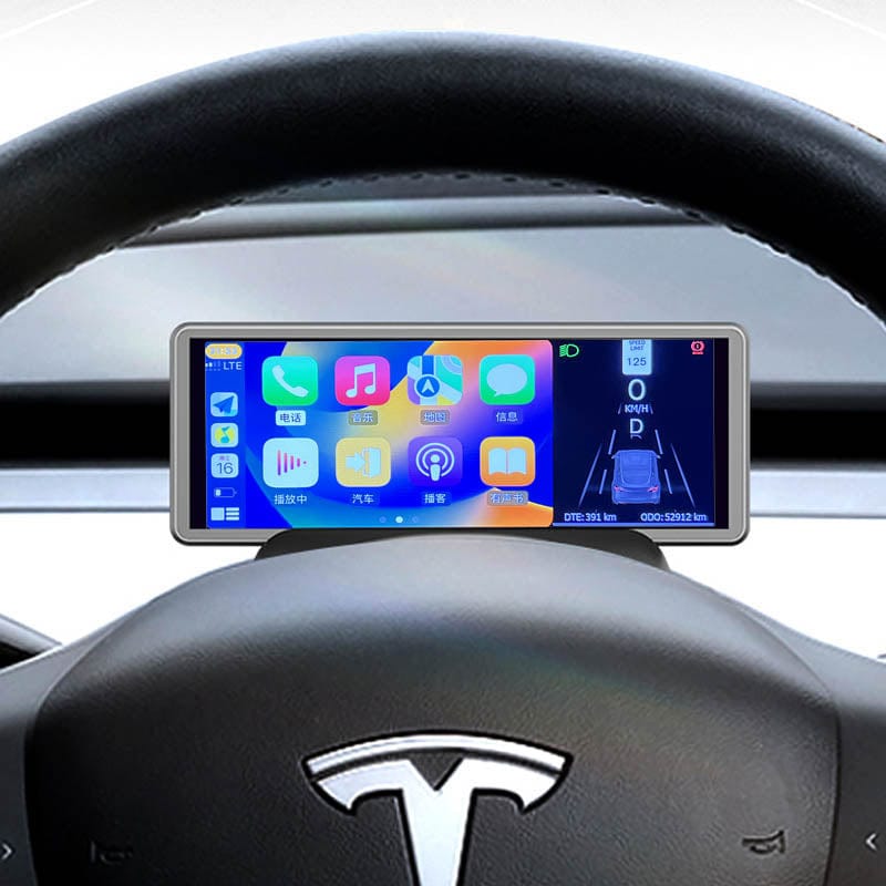 8.8 Wireless Carplay Android Auto Dash Instrument Cluster HUD Tesla M – LJ  Automotive