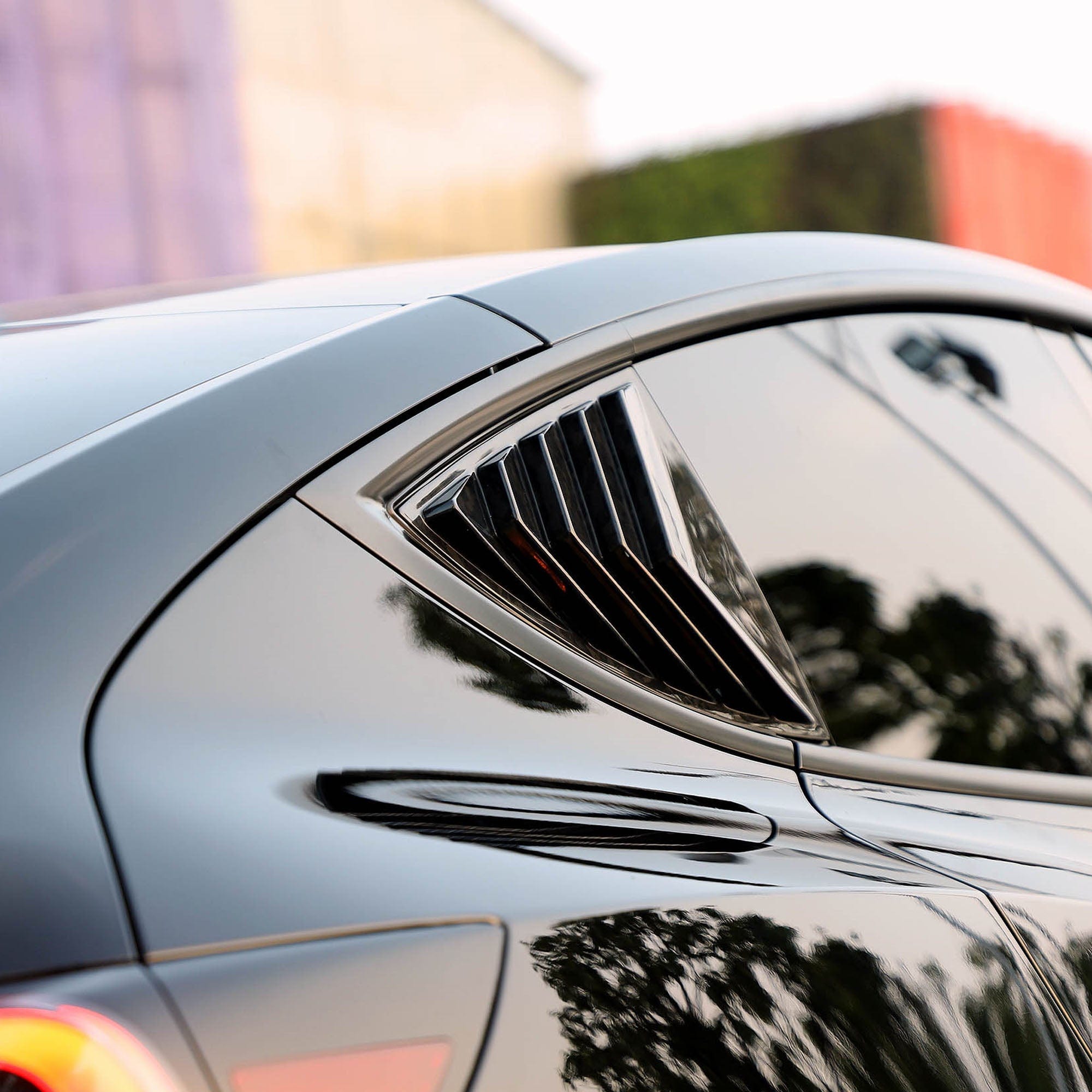 Carbon Fiber Look Rear Side Window Louvers For 2020-2021 Tesla Model  YDefault Title
