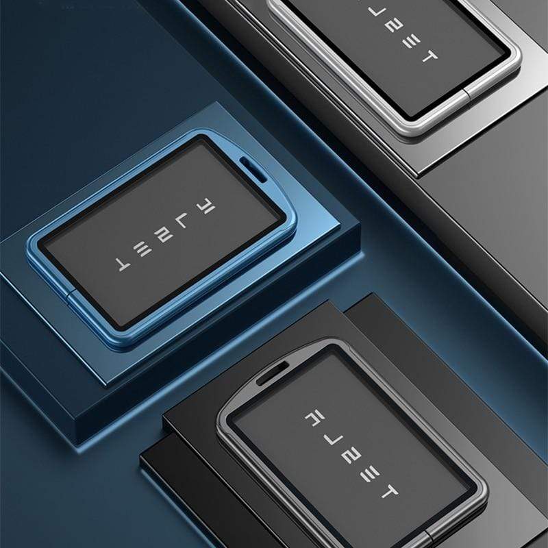 Car Leather Key Card Protector Cover for Tesla Model 3 Y Key Card Holder  Car Accessories Keychain Clip Card Holder
