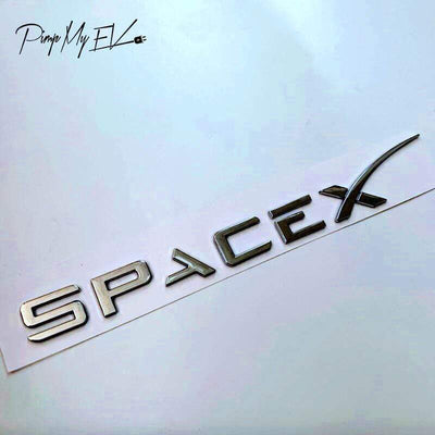 Tesla Space X Emblem Badges Letters (3 options) - PimpMyEV