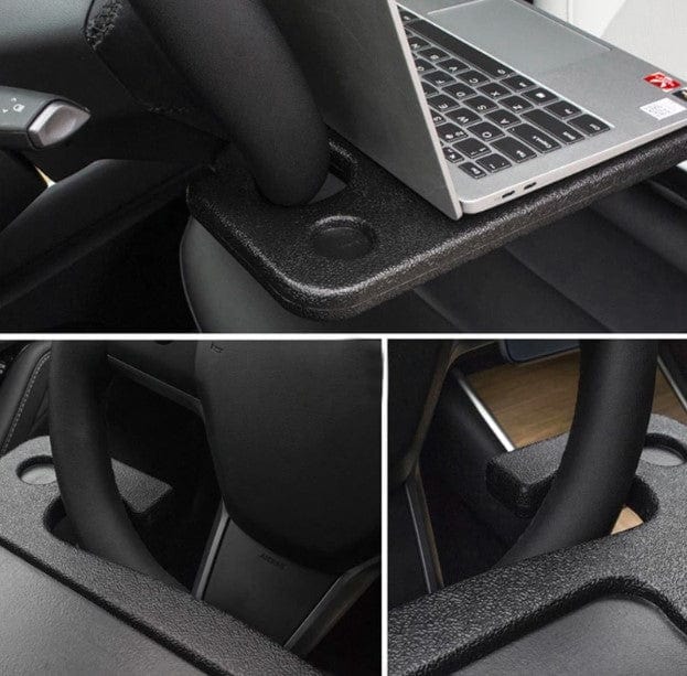 Steering Wheel Picnic / Workstation Tray for Tesla Model Y 2021-2022 - PimpMyEV