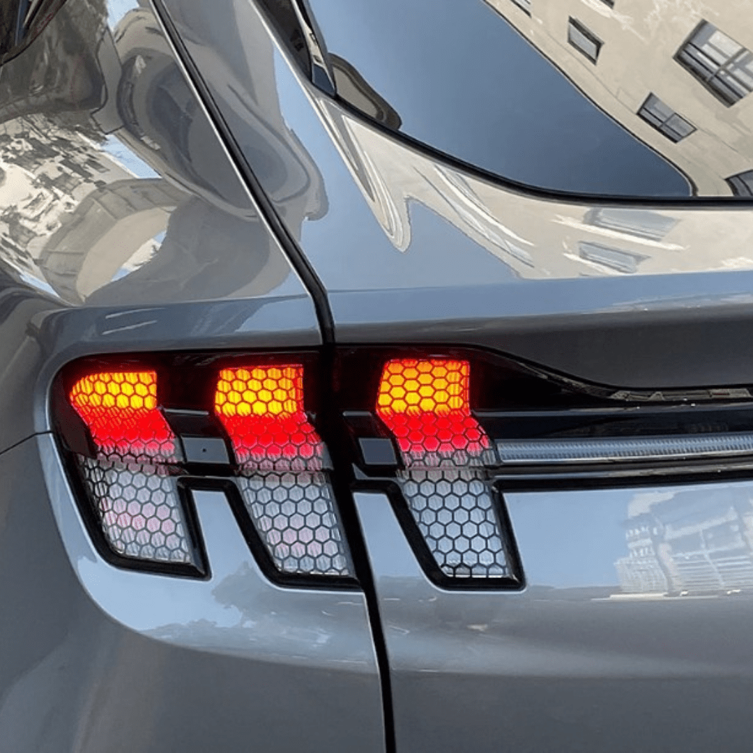 Tesin Auto Rücklicht Hauben Dekoration Abdeckung für Ford Mustang Rücklicht  Trim Cover Aufkleber Außen zubehör - AliExpress