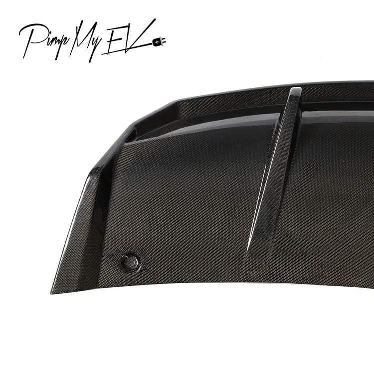 Genuine Carbon Fiber Diffuser For Model 3 (Gloss) - PimpMyEV