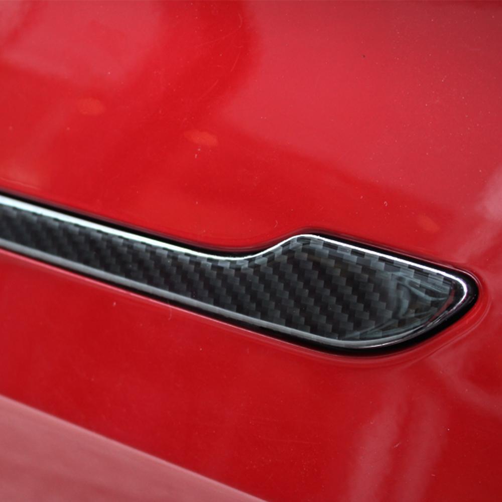 For Tesla Model 3/Y 2017-2021 Car Door Handle Cover Trim Protector Sticker  Door Handle Wrap Kit ABS Car Accessories 4Pcs