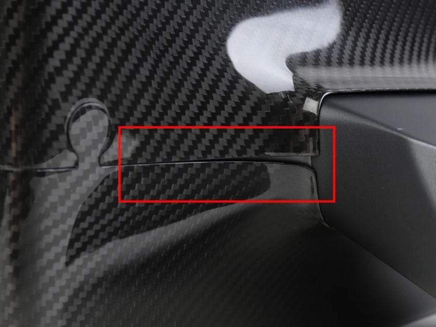 Genuine Carbon Screen Rear Cover for Model 3 (Matte) 2017-2021 - PimpMyEV