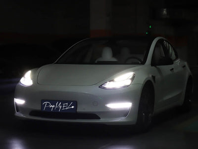 Front Sequential Sweeping Fog Lights & Blinkers V2 For Tesla Model 3 2017-2023 - PimpMyEV