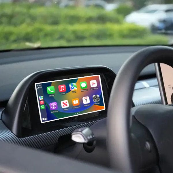 Tesla Model 3/Model Y 8.8 Steering Wheel Center Console Digital LCD  Dashboard Instrument Android/iOS Wireless Apple Carplay Android Auto OTA  Upgrades