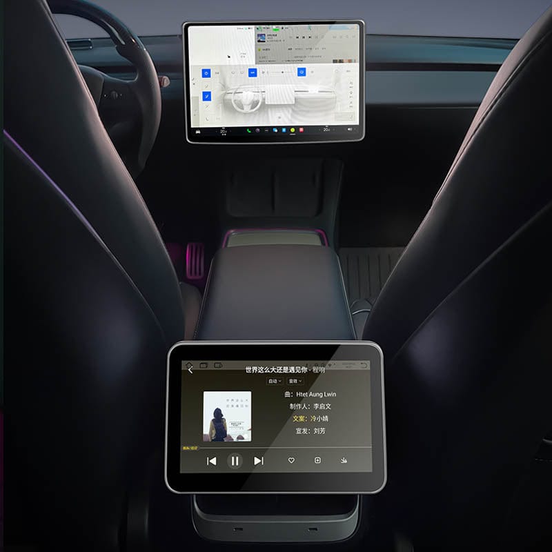 Model 3 and Model Y may soon get a rear display for entertainment
