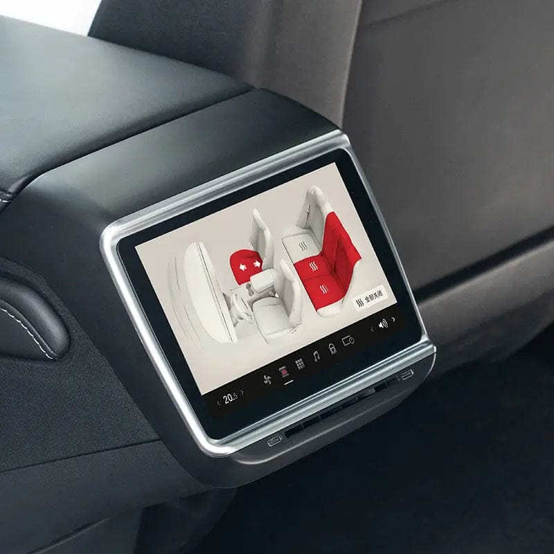 Hinterer Unterhaltungs- und Klima-/Sitzsteuerungsbildschirm V3 für Tesla  Model 3/Y 2020-2023