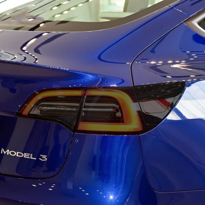 Pre-Cut Head lights, Tail lights Black & Clear Tint film set for Tesla Model Y 2020-2022 - PimpMyEV
