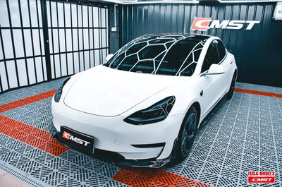CMST Genuine Carbon Fiber Side Skirts V3 For Tesla Model 3 2017-2023 - PimpMyEV