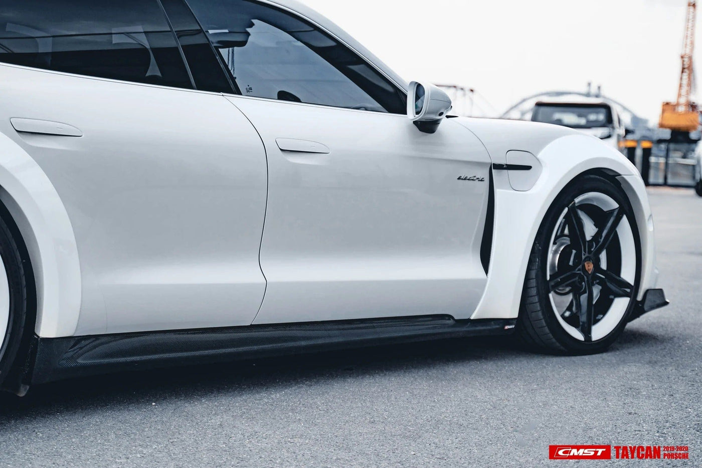 CMST Genuine Carbon Fiber Wide Body Wheel Arches For Porsche Taycan Turbo & Turbo S 2021-2023 - PimpMyEV