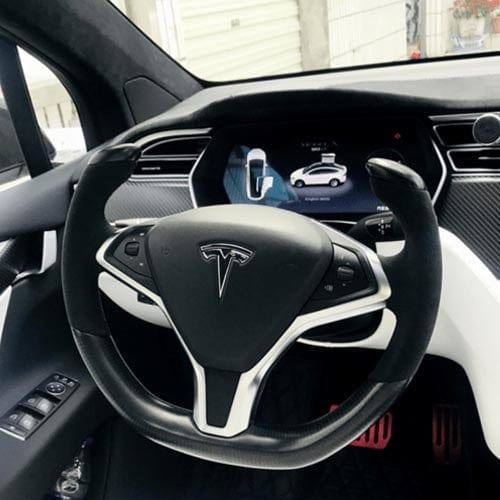 Carbon Yoke Steering Wheel for Model S & X | Pimp My EV