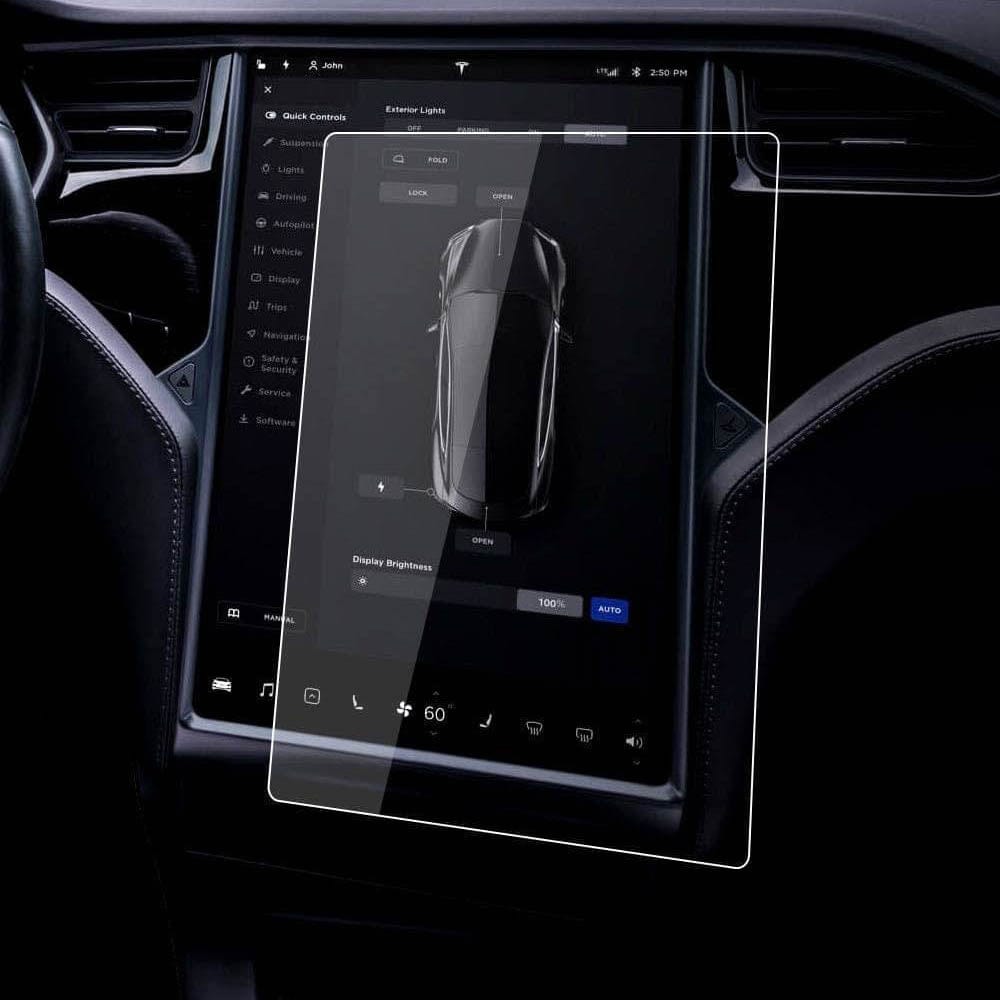 Tesla Model S/X 2022 2021 Screen Protector Matte Anti Glare Fingerprint  Center Control Touchscreen Navigation Touch Tempered Glass Screen Protector