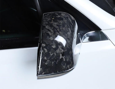 2Pcs Genuine Forged Carbon Fiber Side Mirror Covers for Model 3 (2 Options) - PimpMyEV