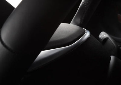 Matte Silver Steering Wheel Fascia for Model X - PimpMyEV