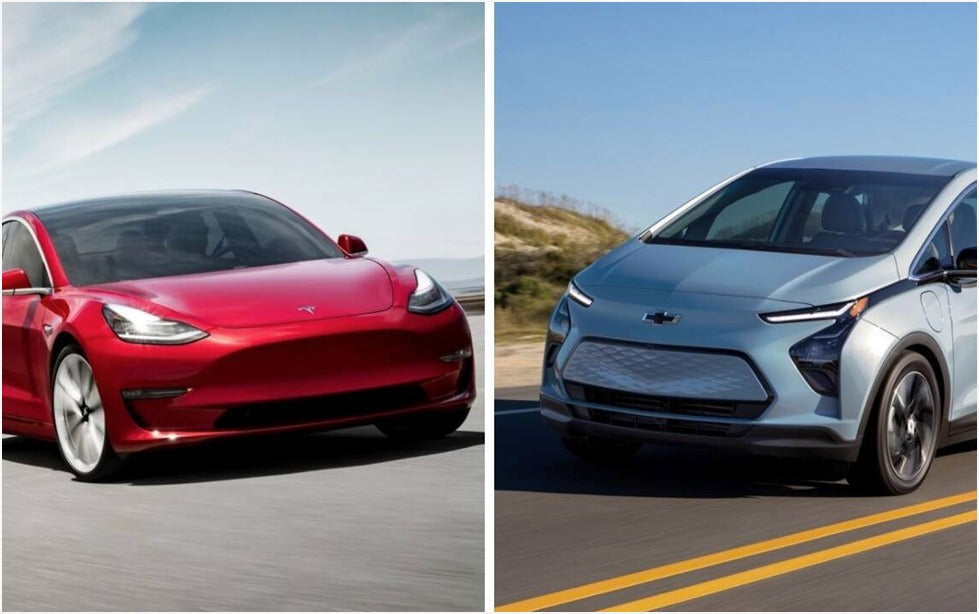 Tesla Model 3 vs Chevy Bolt
