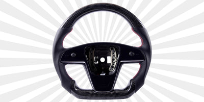 Full Rounded Steering Wheel For Tesla Plaid