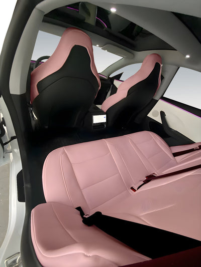 Premium Vegan Leather Seat Covers For Tesla Model 3 2023-2024 Highland PERFORMANCE