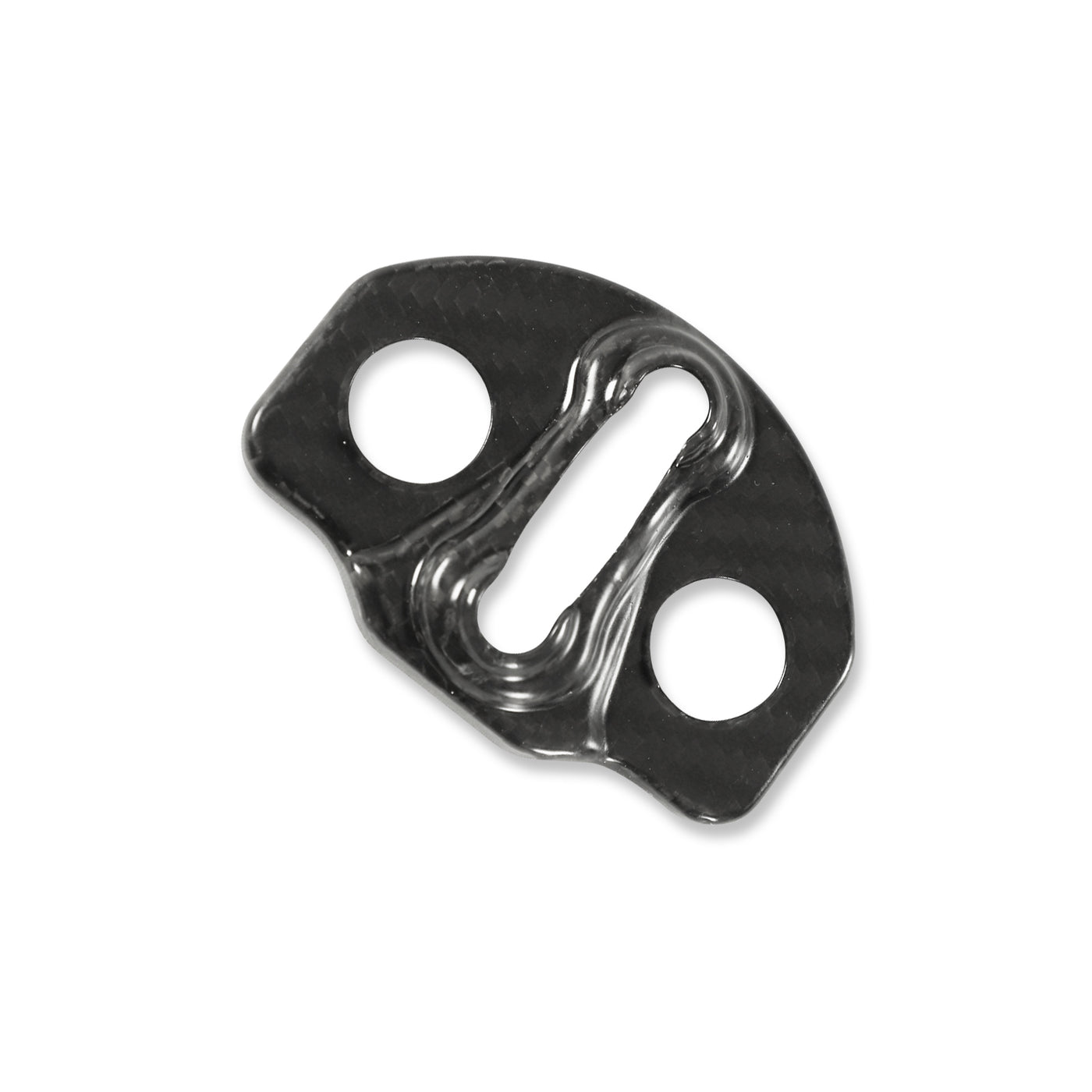 Real Molded Carbon Fiber Gloss Door Hook Covers for Tesla Model Y Juniper 2025-2026