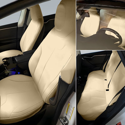 Premium Vegan Leather Seat Covers For Tesla Model 3 2023-2024 Highland PERFORMANCE