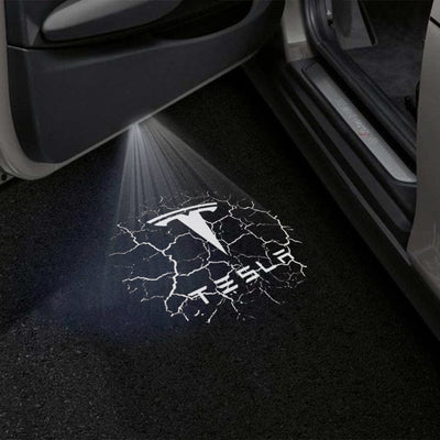 Tesla Model S Premium Door Puddle Lights Multiple Designs 2021-2025