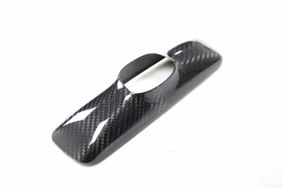 Real Molded Gloss Carbon Fiber Rearview Mirror Overlay For Tesla Model 3 2017-2023