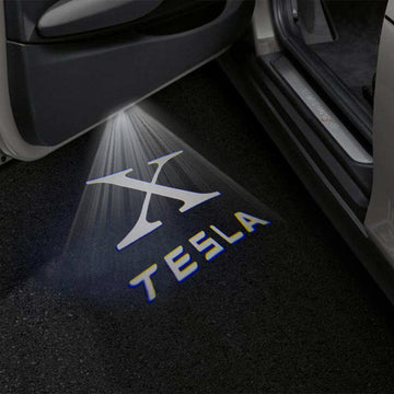 Tesla Model X Premium Door Puddle Lights Multiple Designs 2022-2025