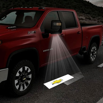 Chevrolet Cheyenne 4th Gen Premium Side Wing Mirror Puddle Lights Multiple Designs 2015-2026