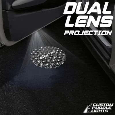 Tesla Cybertruck Dynamic Dual Lens Premium Door Puddle Lights Multiple Designs 2024-2026