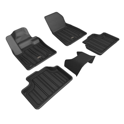 3D MAXpider Custom Fit All-Weather ELITECT Series LHD Floor Mats For Volvo EC40 5 SEAT 2025