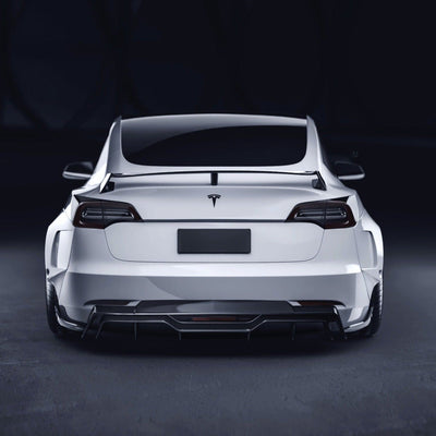 CMST Genuine Carbon Rear Diffuser V5 For Tesla Model 3 2017-2023 - PimpMyEV