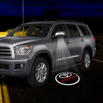 Toyota Sequoia 2nd Gen Platinum Premium Side Wing Mirror Puddle Lights Multiple Designs 2008-2022