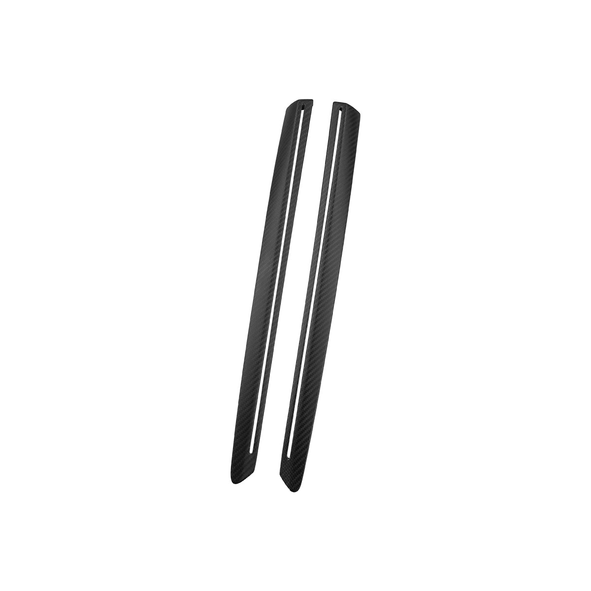 Real Molded Gloss Carbon Fiber Door Panel Overlay Covers 4Pcs for Tesla Model Y Juniper 2025-2026