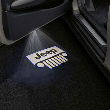 Jeep Cherokee Overland Premium Door Puddle Lights Multiple Designs 2016–2020