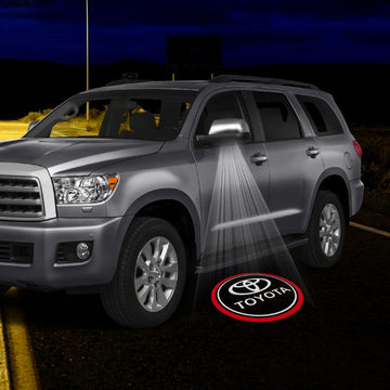 Toyota Sequoia 2nd Gen Platinum Premium Side Wing Mirror Puddle Lights Multiple Designs 2008-2022