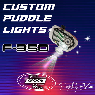 Custom LED Side Mirror Projector Puddle Approach Lights for Ford F350  2017-2026
