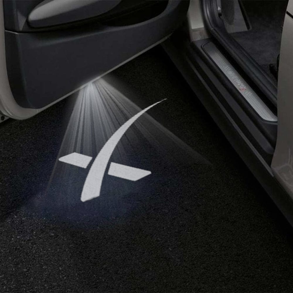 Tesla Model X Premium Door Puddle Lights Multiple Designs 2022-2025