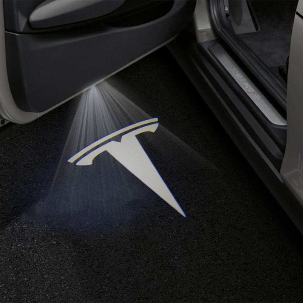 Tesla Model X Premium Door Puddle Lights Various Designs 2022-2026