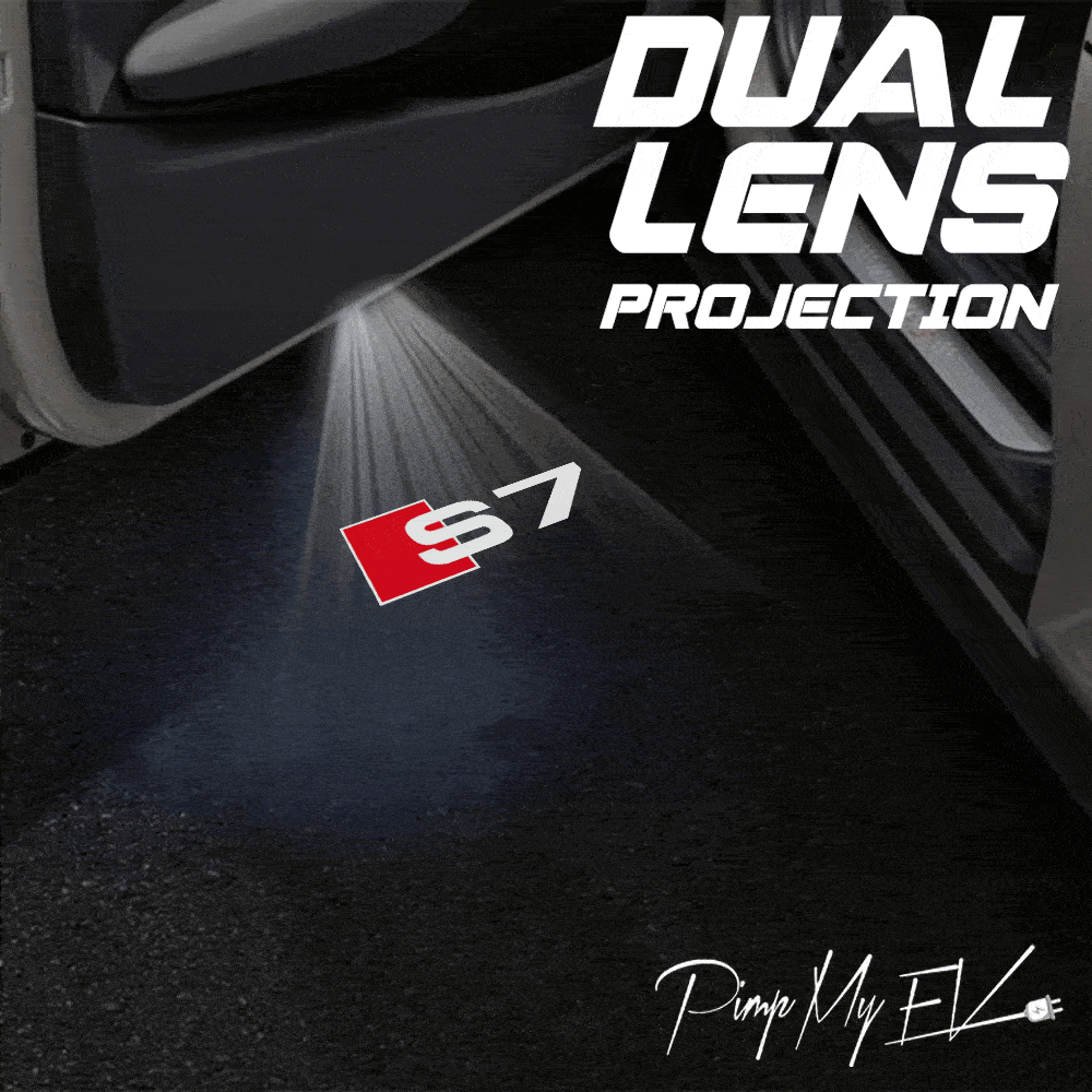 Audi S7 Dynamic Dual Lens Premium Door Puddle Lights Multiple Designs 2012-2025