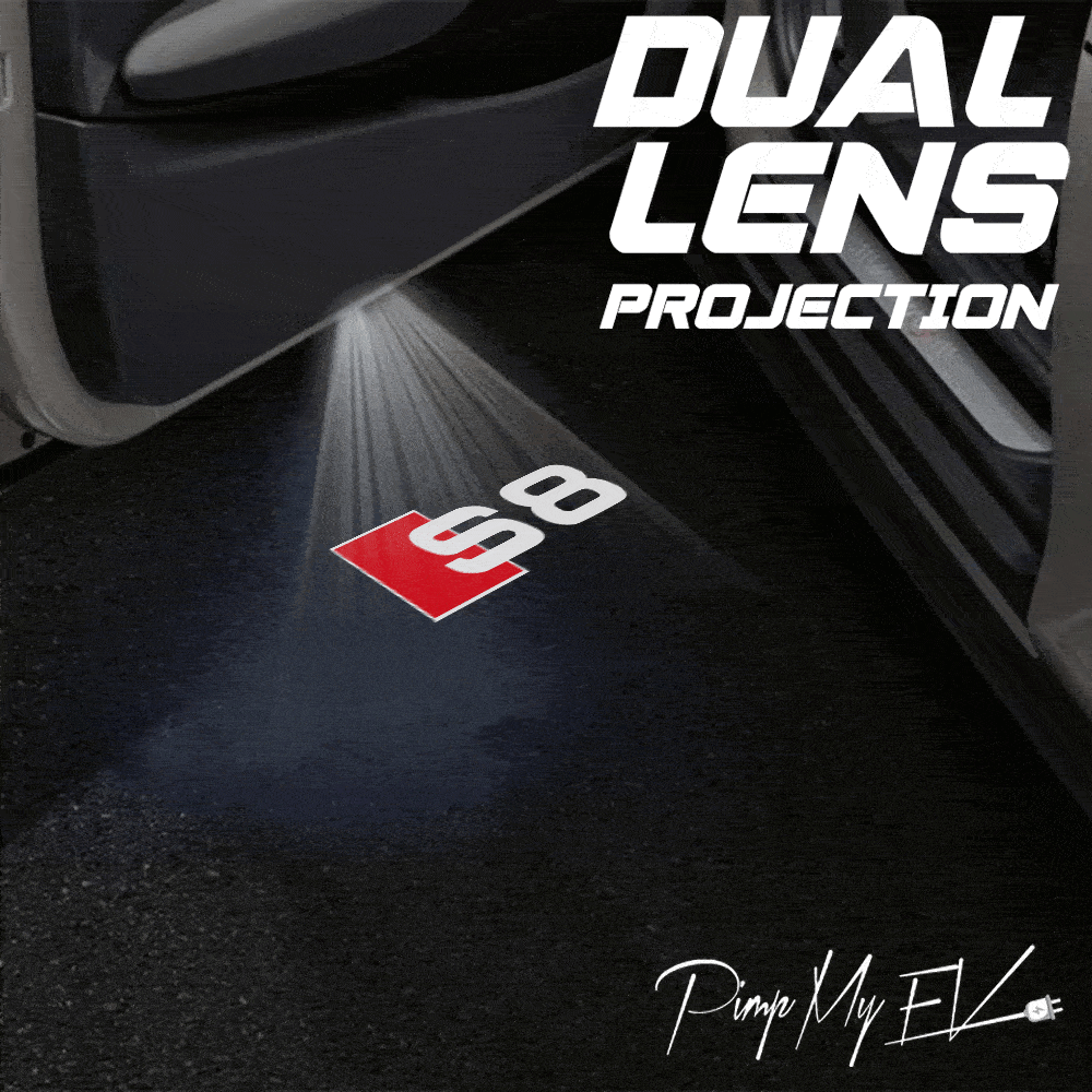 Audi S8 Dynamic Dual Lens Premium Door Puddle Lights Multiple Designs 2006-2025