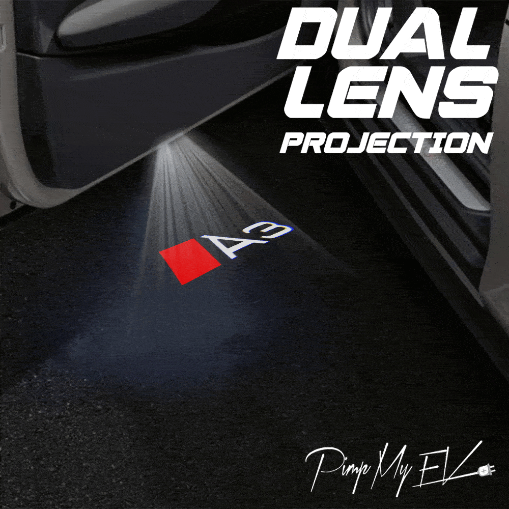 Audi A3 Dynamic Dual Lens Premium Door Puddle Lights Multiple Designs 2003 - 2025