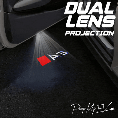 Audi A3 Dynamic Dual Lens Premium Door Puddle Lights Multiple Designs 2003 - 2025