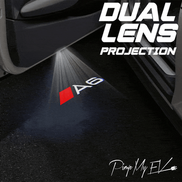 Audi A6 Dynamic Dual Lens Premium Door Puddle Lights Multiple Designs 2005-2025